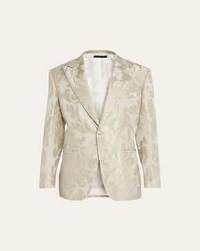 Men's Floral Jacquard Dinner Jacket