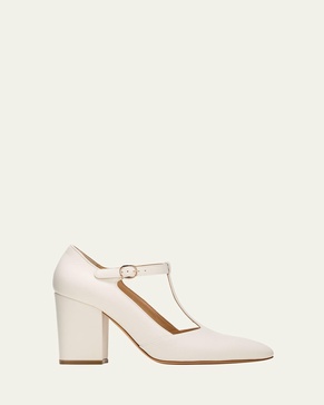 Triana Leather T-Strap Pumps