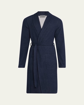 Men's Cozy Living Double-Face Recycled Cotton Robe