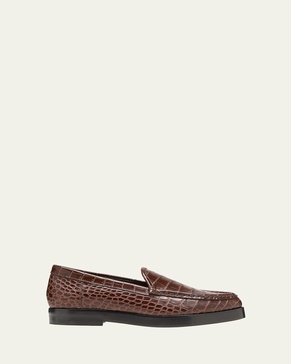 Dinelio Croco Slip-On Loafers