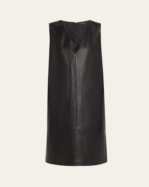 Graylen Sleeveless Vegan Leather Dress