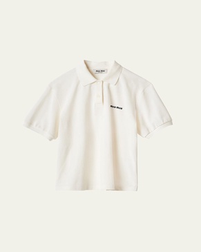 Logo Embroidered Cotton Polo Shirt