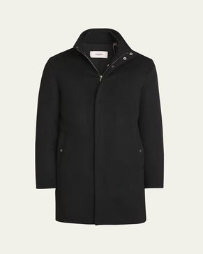 Men's Cashmere Zip Coat