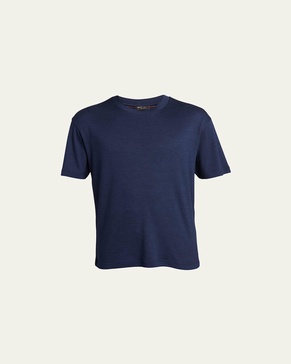 Men's Cashmere-Silk Crewneck T-Shirt