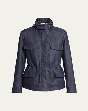 Iconic Mini Denim Traveler Coat