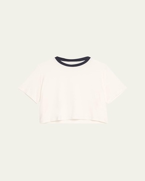 Djuna Cropped Ringer Tee