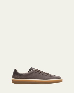 Men's Tennis Walk Suede Low-Top Sneakers