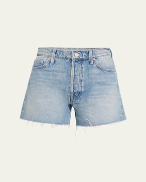 The Skipper Short N Long Fray Denim Shorts