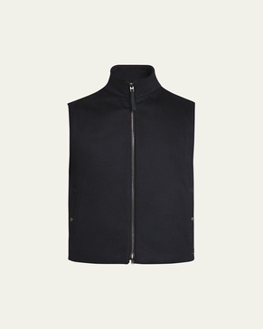 Men's Zip Cashmere Vest