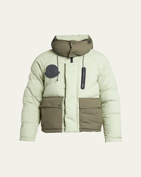 Moncler x Pharrell Williams Men's Nylon Chestnut Puffer Coat