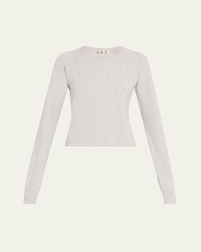 Foxy Long-Sleeve Knit Tee