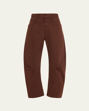 Shon Mid-Rise Cropped Pants