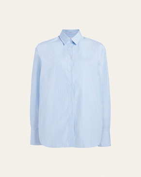 Stripe Oversized Mens Button Down Shirt