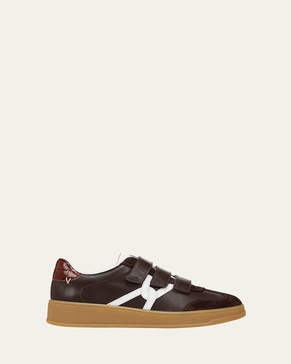 Reagan Mixed Leather Grip Sneakers