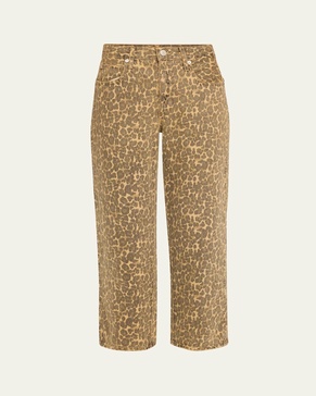 Billie Cropped Leopard Jeans