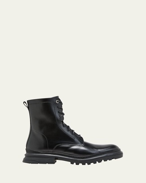 Men's Edmundo Weatherproof Leather Zip Combat Boots