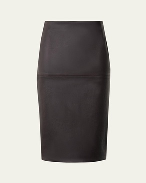 Nappa Leather Pencil Skirt