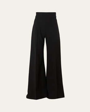 Ultra-High Waist Wide-Leg Trousers