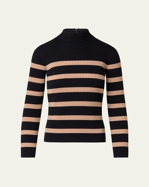 Merino Wool Striped Knit Sweater