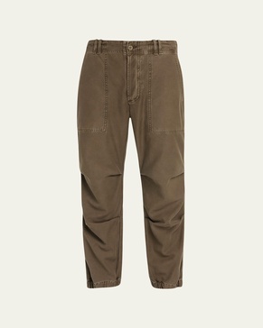 Agnit Sateen Cropped Utility Trousers