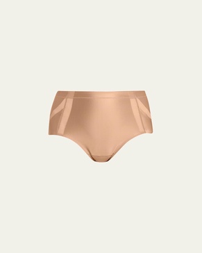 High-Rise Lifting Stretch Satin Briefs