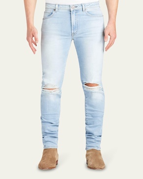 Men's Greyson Knee-Rip Skinny Jeans