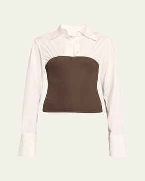 Pippa Long-Sleeve Combo Top