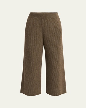 Fobello Baby Cashmere Wide-Leg Trousers