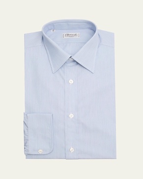 Men's Slim Striped Dress Shirt