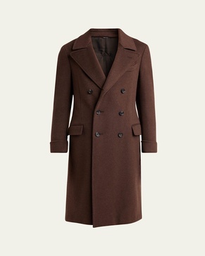 Men's Double-Breasted Cashmere Coat