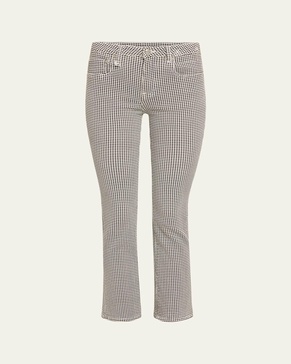 Kick Fit Houndstooth Flare Jeans