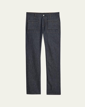 Straight-Leg Utility Jeans