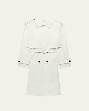 Fluid Cropped Trench Coat