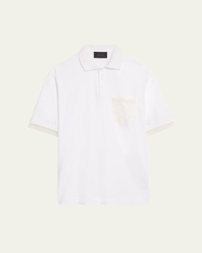 Men's Lace-Pocket Polo Shirt