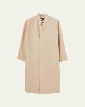 Men's Edvin Linen Trench Coat