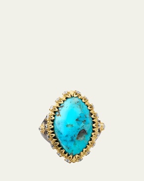 Marquise Turquoise Statement Ring