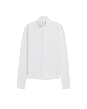 Karl Lagerfeld Long-Sleeved Mock Neck Top