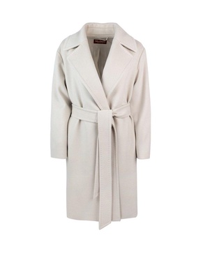 Max Mara Studio Belted Long-Sleeved Coat