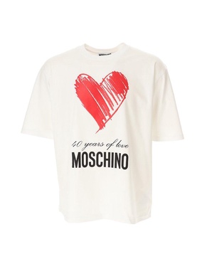 Moschino 40 Years Of Love Crewneck T-Shirt