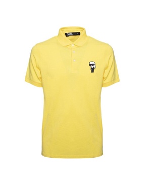 Karl Lagerfeld Ikonik Karl Patch Short-Sleeved Polo Shirt