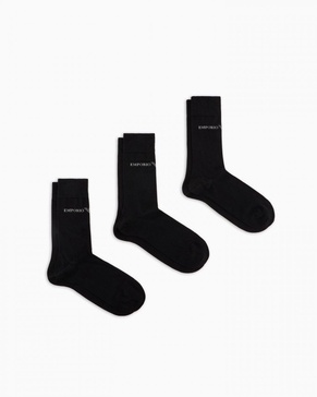 Mens 3-Pack Knit Short Socks 302402-4F254