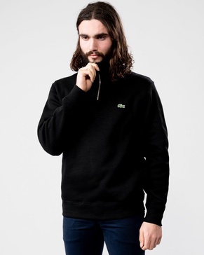 Mens Zippered Stand-Up Collar Cotton Sweatshirt