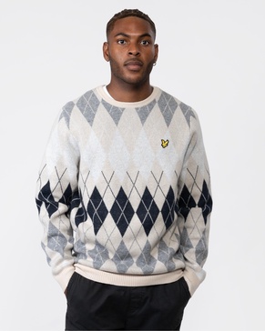 British Argyle Mens Crew Neck Jumper