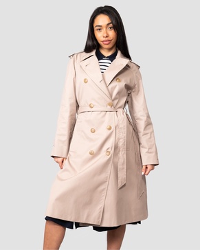 Cotton Blend Womens Trenchcoat