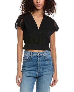 The Kooples Lace-Trim Top