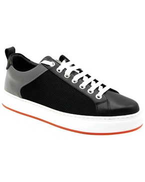 MCM Leather & Canvas Sneaker