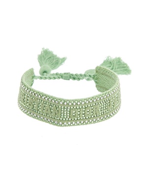 Dior Crystal Embellished Woven Cotton J'Adior Friendship Bracelet