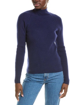 wool & cashmere-blend skinny mock neck jumper