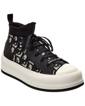 Dior Walk'N'Dior Canvas & Leather Sneaker