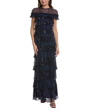 Tadashi Shoji Tiered Gown